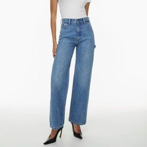 Denim Forum High-Rise Wide-Leg Blue Jeans